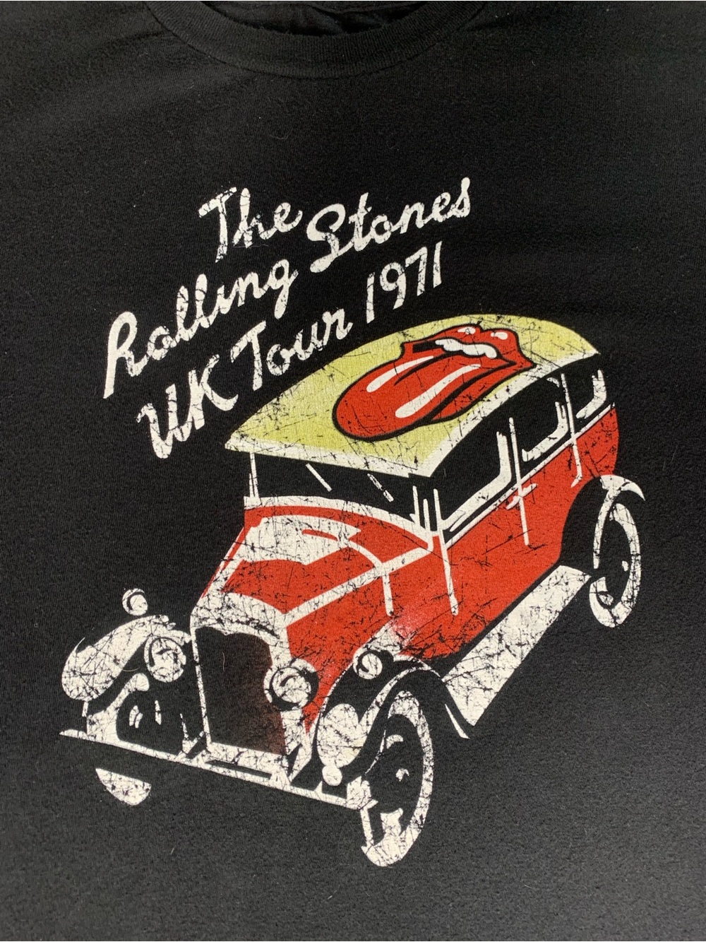 Black Rolling Stones UK Tour 1971 Tee | XL - Picture 4 of 7